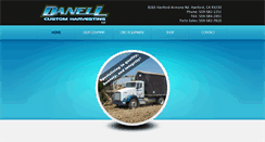 Desktop Screenshot of danellcustomharvesting.com