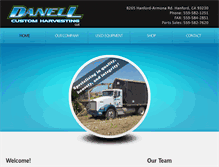 Tablet Screenshot of danellcustomharvesting.com